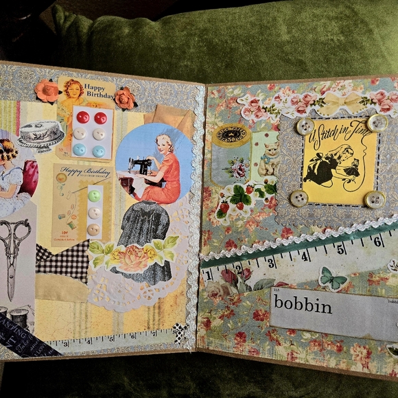 Fashion inspired OOAK album paper bag vintage Queen of the ball 👸 👑 - Picture 14 of 16